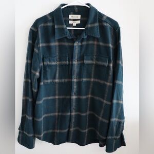 Madewell Easy Fit Plaid Long Sleeve Shirt